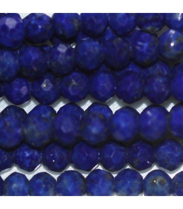 Lapis lazuli 3 mm round faceted bead Afghanistan quality A - BeauMonde Bijoux