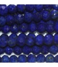 Lapis lazuli 3 mm round faceted bead Afghanistan quality A