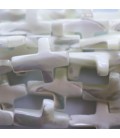 Mother-of-pearl 15x20 mm white cross