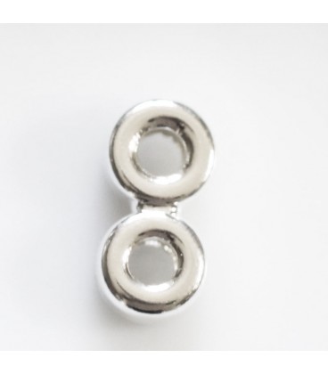 Tube/barrette 5x11 mm 2 rings - BeauMonde Bijoux