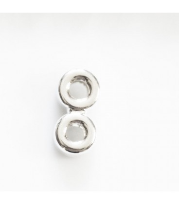 BeauMonde Bijoux - Tube/barette 7x3 mm 2 anneaux