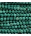 BeauMonde Bijoux - Howlite 4/4.5 mm perle ronde ton vert