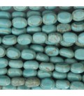 Howlite 6X8 mm turquoise oval - BeauMonde Bijoux