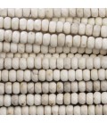 Howlite 3x4 mm faceted washer - BeauMonde Bijoux