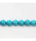 Howlite 8 mm round bead dark tone
