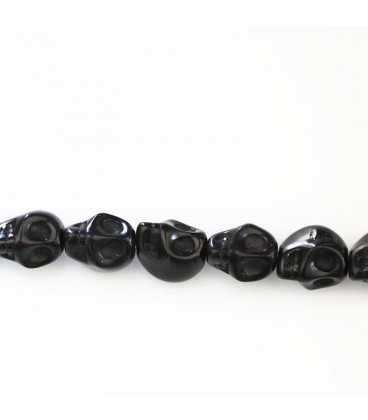 Howlite 8x10 mm deathhead - BeauMonde Bijoux