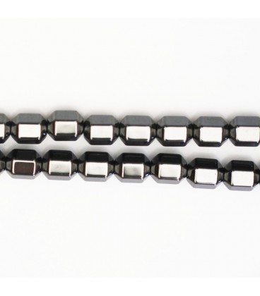 BeauMonde Bijoux - Hématite 5.4x8 mm environ tube diamanté