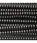 Hematite 2x4/4.5 rounded washer - BeauMonde Bijoux