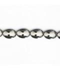 Hématite 10x14 mm environ ovale