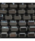 BeauMonde Bijoux - Hématite 4/4.2x6 mm environ tube diamanté