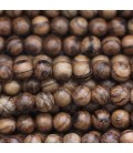 Bois Encens 6 mm environ perle ronde Indonésie