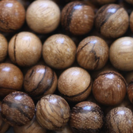 Bois encens 10 mm environ perle ronde Indonésie