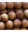 Wood 10 mm round arborvitae pearl