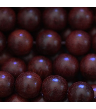 Wooden 10 mm round bead red sandalwood - BeauMonde Bijoux