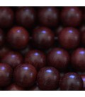 Wooden 10 mm round bead red sandalwood - BeauMonde Bijoux