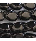Agate black 8x10 mm flat drop