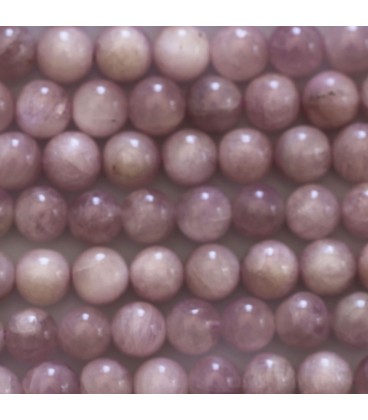 Kunzite 6 mm round bead - BeauMonde Bijoux