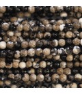 Agate 3 mm round faceted bead - BeauMonde Bijoux