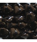 Agate black 10 mm heart - BeauMonde Bijoux