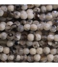 Agate 4 mm perle ronde facetté
