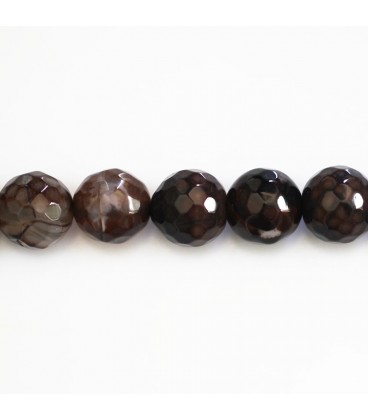 BeauMonde Bijoux - Agate 10 mm perle ronde facetté