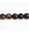 Agate 10 mm perle ronde facetté