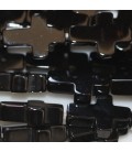 Agate black 10x14 mm cross