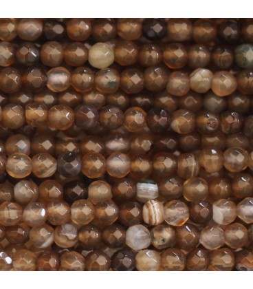 BeauMonde Bijoux - Agate 4 mm perle ronde facetté