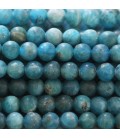Apatite 6 mm perle ronde mat A Madagascar