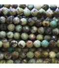 BeauMonde Bijoux - Turquoise 3.8/4 mm perle ronde facetté A Afrique