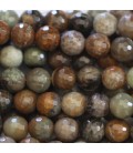 Jasper ocean 8 mm round faceted bead