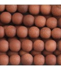 Gold sand stone 8 mm matte round bead