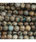 Jaspe 6 mm pearl round natural print your almond - BeauMonde Bijoux