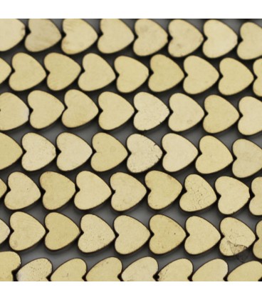 Hematite 6 mm heart old gold - BeauMonde Bijoux