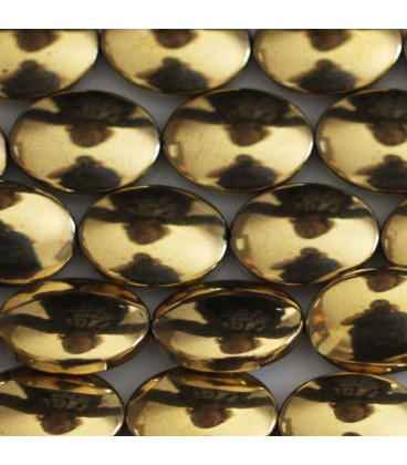 BeauMonde Bijoux - Hématite dorée10x14 mm environ ovale