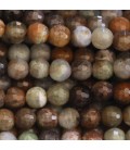 Jasper ocean 6 mm round faceted bead - BeauMonde Bijoux