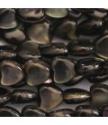 Grey mother-of-pearl 6 mm heart