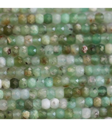 BeauMonde Bijoux - Chrysoprase 2.5x4 mm environ rondelle facettée A Australie