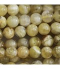 BeauMonde Bijoux - Opale jaune 8 mm perle ronde A Afrique