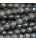 Perle 6 mm ronde facettée