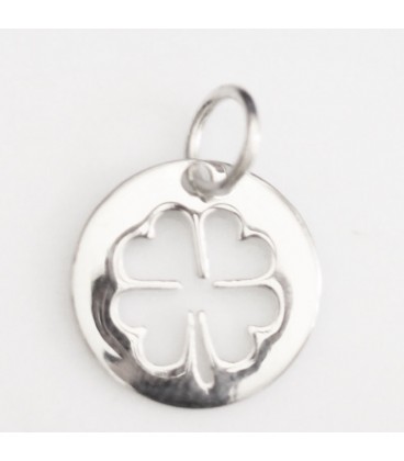 Medal 13 mm clover pattern - BeauMonde Bijoux