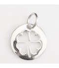 Medal 13 mm clover pattern