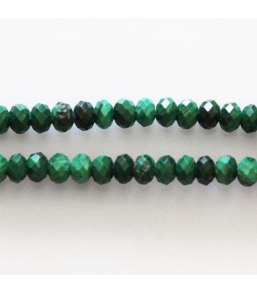 BeauMonde Bijoux - Malachite 2x3 mm rondelle facettée A Congo