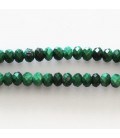 Malachite 2x3 mm rondelle facettée A Congo
