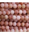 Pink opal 6 mm round pearl