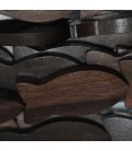 Ebony wood 30 x13 mm fish with eye - BeauMonde Bijoux