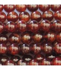 BeauMonde Bijoux - Héssonite 8 mm environ perle ronde A+ Madagascar