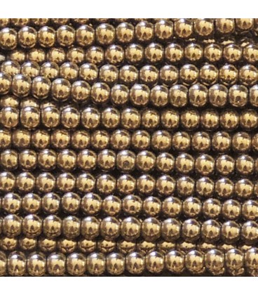 BeauMonde Bijoux - Hématite dorée 2/2.2 mm environ perle ronde