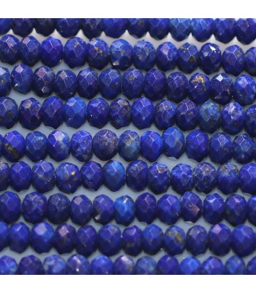 Lapis lazuli 2X4 mm faceted washer Afghanistan - BeauMonde Bijoux