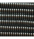 Hématite 2/3x6/6.5 mm environ rondelle arrondie lisse large